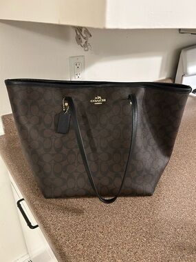 Coach Brown Signature Tote Bag